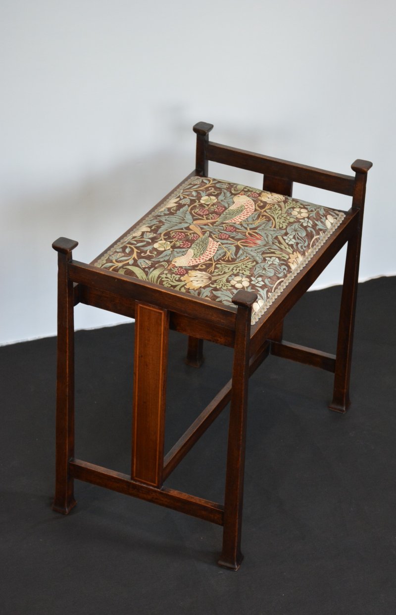 Antique Arts And Crafts Stool Dressing Table Stool - Image 13
