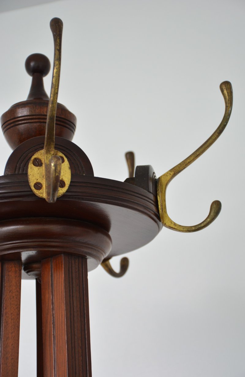 Arts and Crafts Solid Walnut Coat Stand by Jas. Shoolbred - Image 5