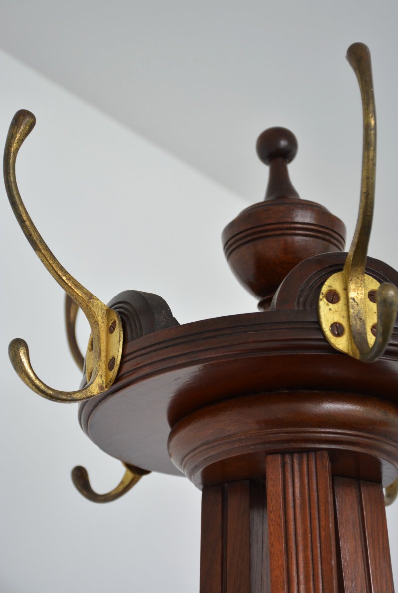 Arts and Crafts Solid Walnut Coat Stand by Jas. Shoolbred - Image 6