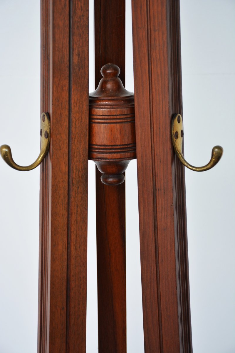 Arts and Crafts Solid Walnut Coat Stand by Jas. Shoolbred - Image 8