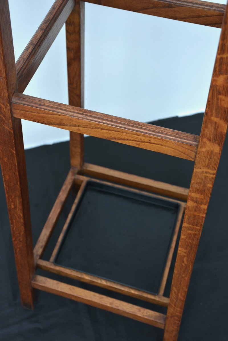 English Industrial Style Solid Oak Coat Stand by Astrola - Image 3