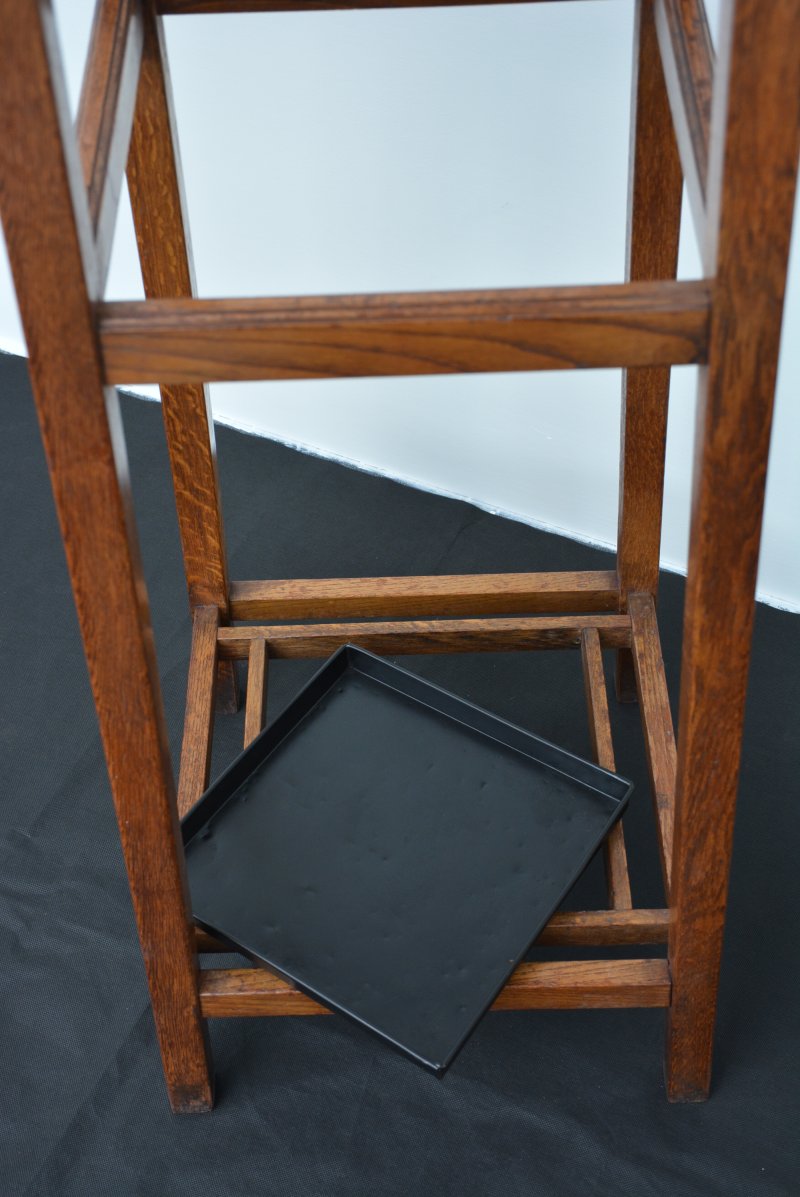 English Industrial Style Solid Oak Coat Stand by Astrola - Image 14