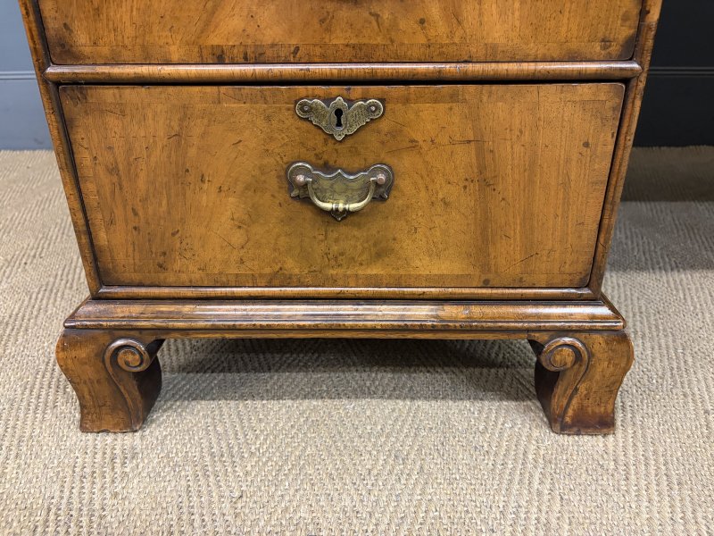 Burr Walnut Partners Pedestal Desk by Maple & Co. - Image 17