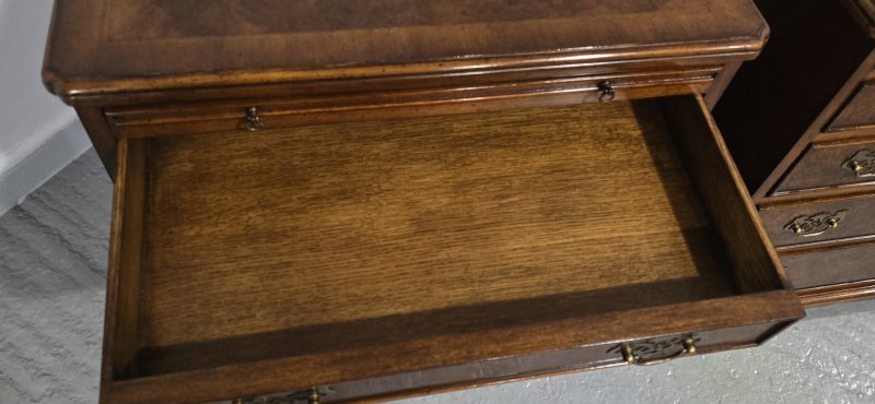 Excellent Pair Burr Walnut Chests of Drawers - Image 11