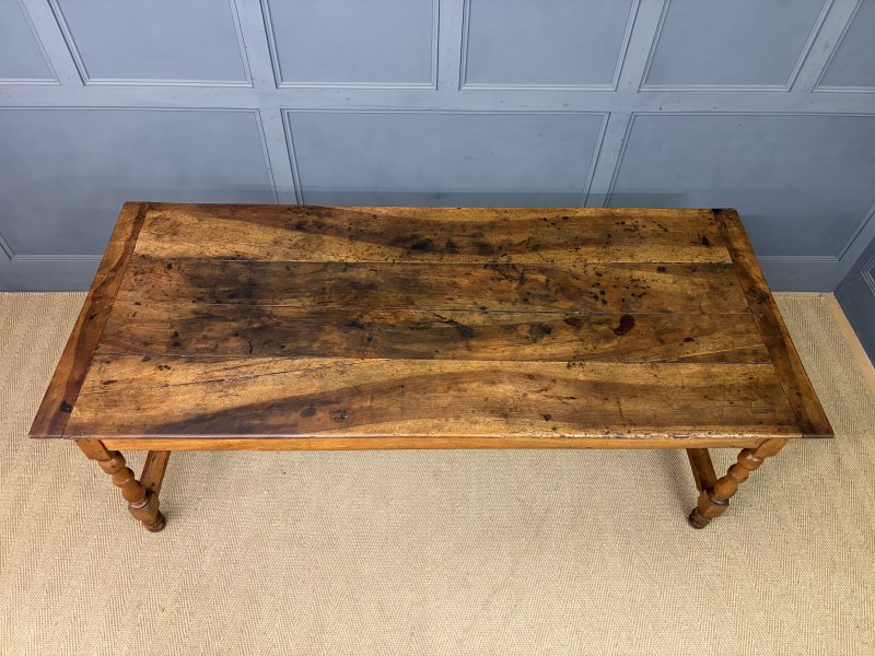 Early 19th Century Walnut Refectory Farmhouse Table - Image 17