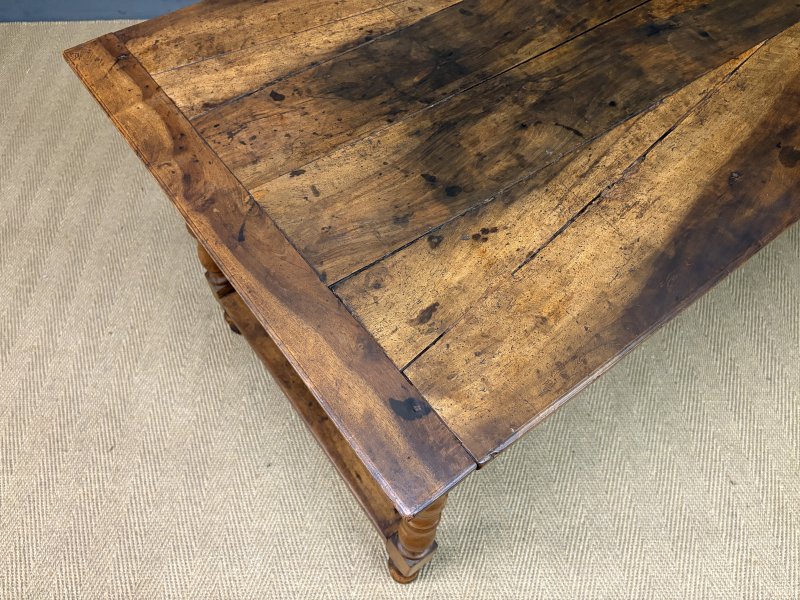Early 19th Century Walnut Refectory Farmhouse Table - Image 5