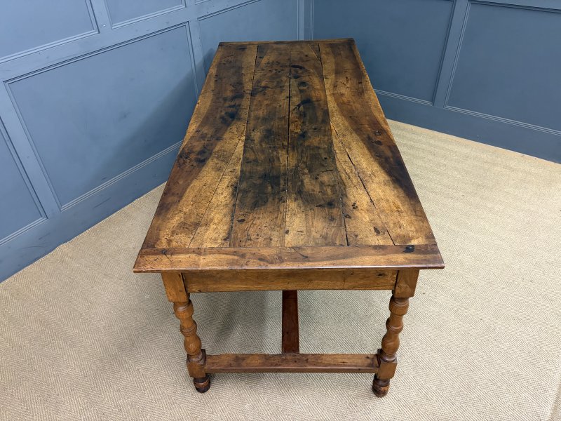Early 19th Century Walnut Refectory Farmhouse Table - Image 14