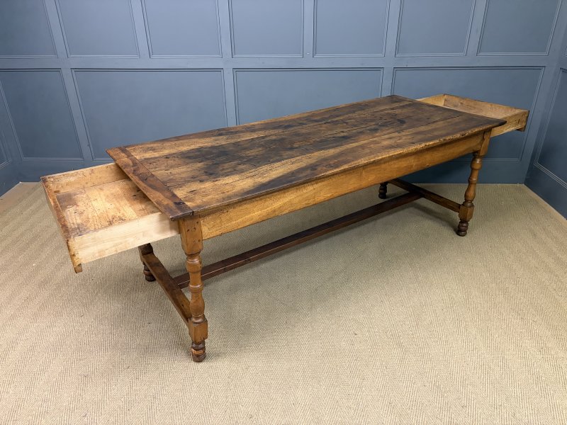 Early 19th Century Walnut Refectory Farmhouse Table - Image 4