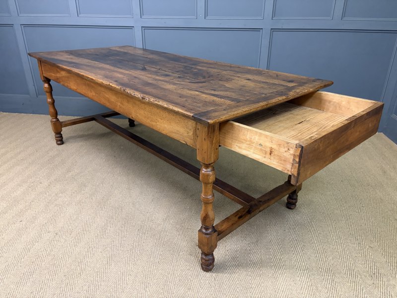 Early 19th Century Walnut Refectory Farmhouse Table - Image 6