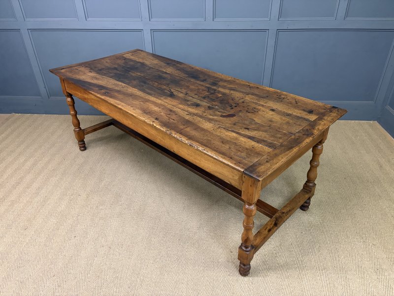 Early 19th Century Walnut Refectory Farmhouse Table - Image 7