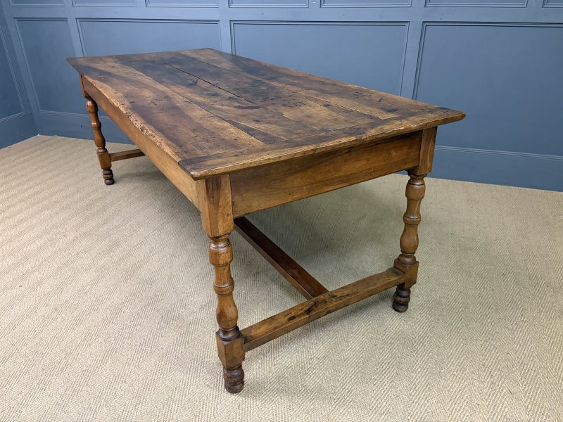 Early 19th Century Walnut Refectory Farmhouse Table - Image 9