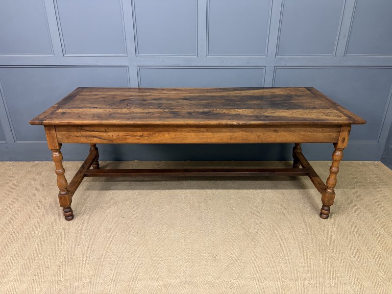 Early 19th Century Walnut Refectory Farmhouse Table - Image 3