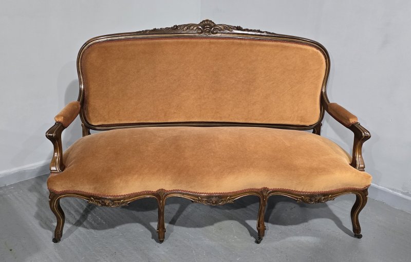 Outstanding French Walnut Couch - Image 4