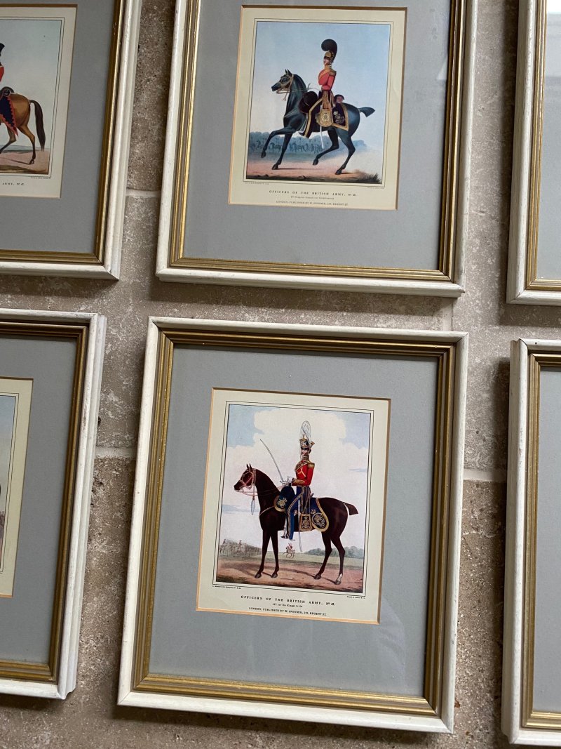 Collection of 6 cavalry officer prints - Image 5