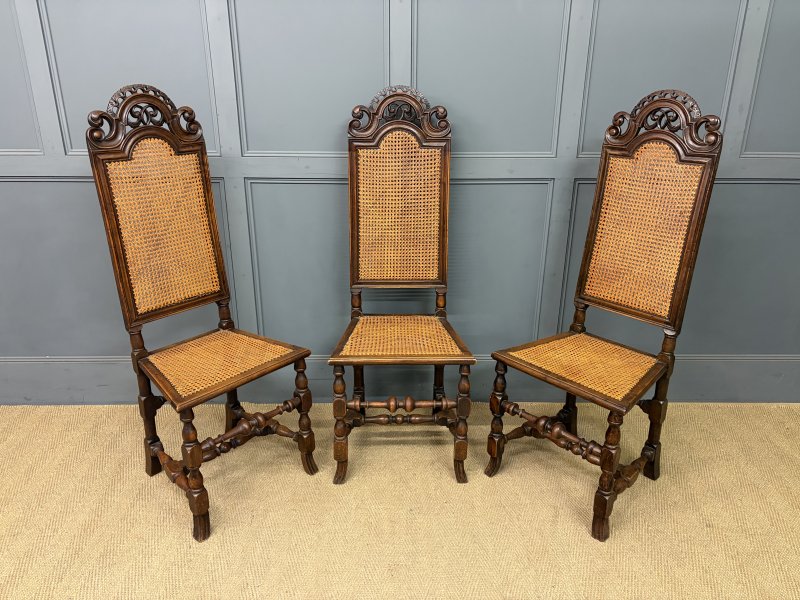 Set of 3 Carolean Style Chairs