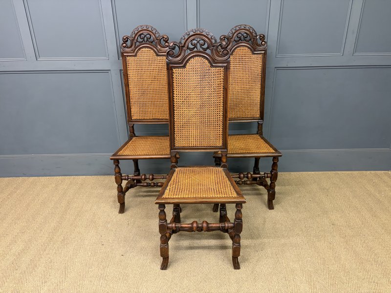 Set of 3 Carolean Style Chairs - Image 12