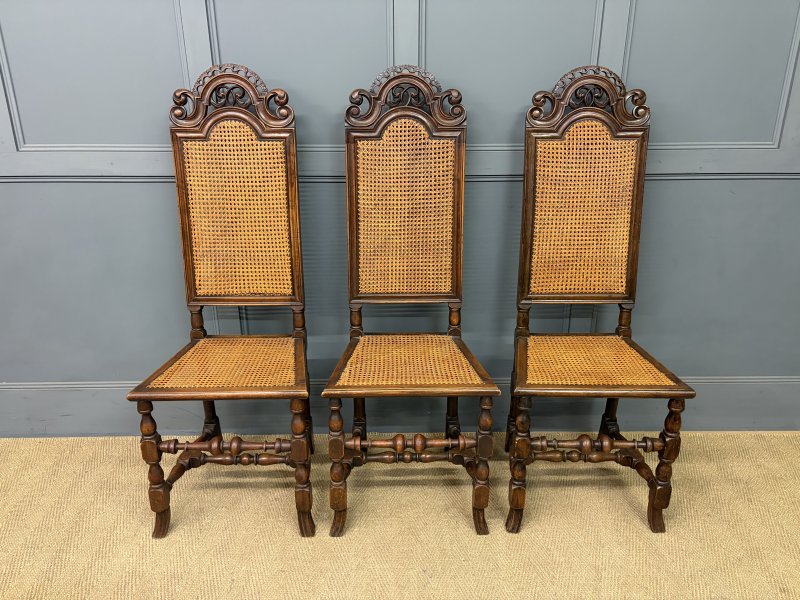 Set of 3 Carolean Style Chairs - Image 13