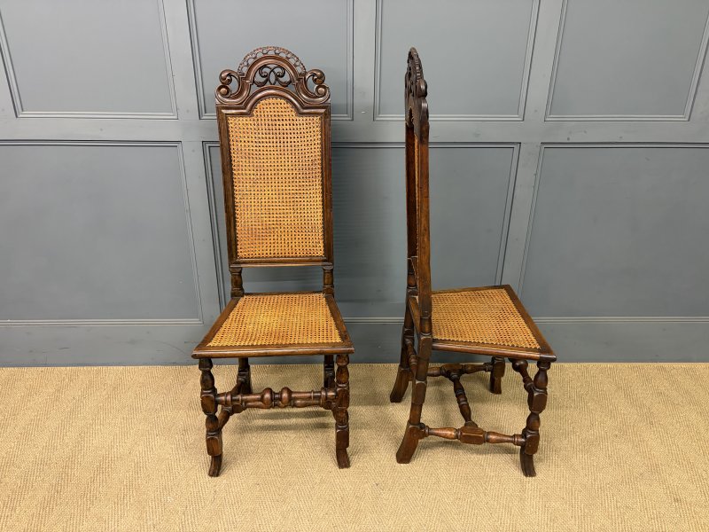 Set of 3 Carolean Style Chairs - Image 4