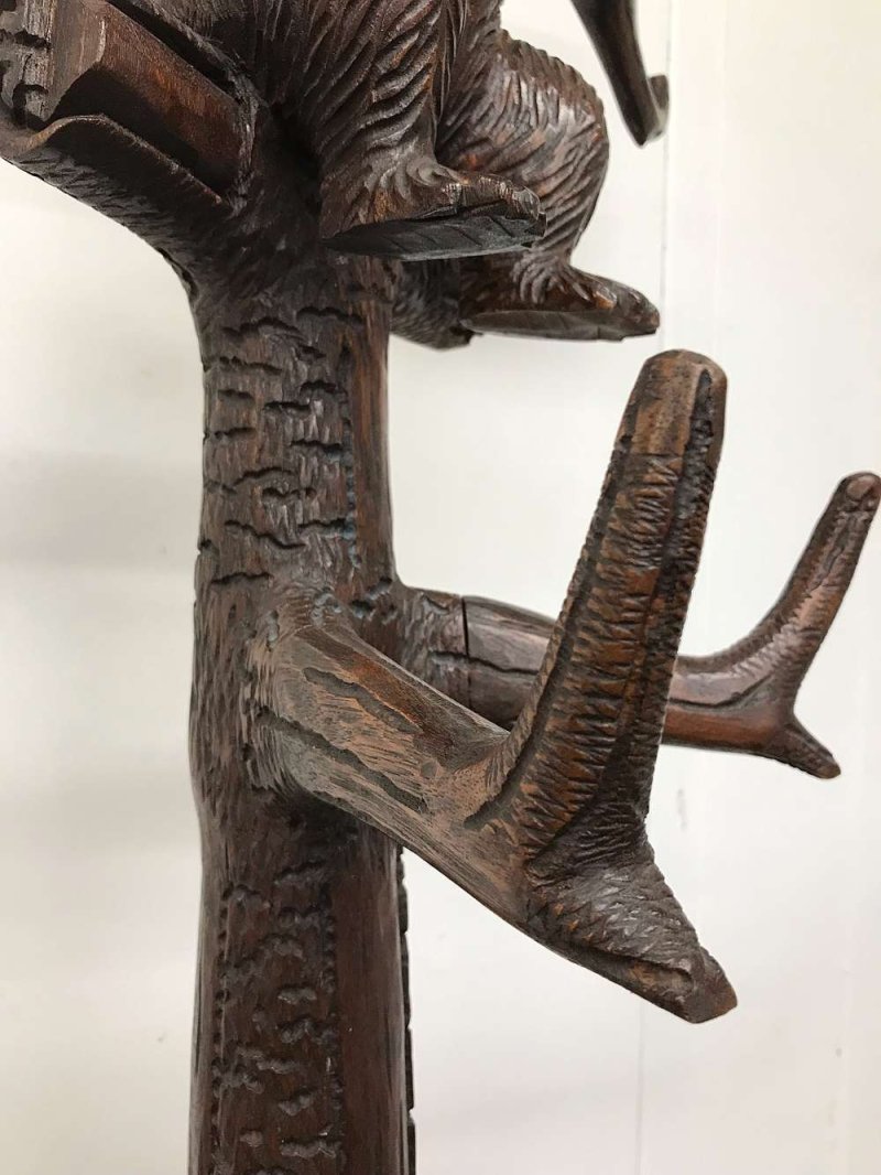 Victorian Black Forest carved bear hallstand - Image 10