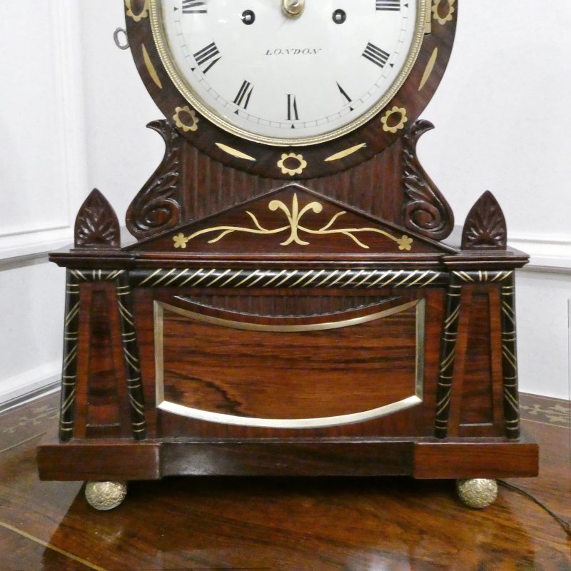 Georgian Rosewood Bracket Clock by William Turner of London - Image 3