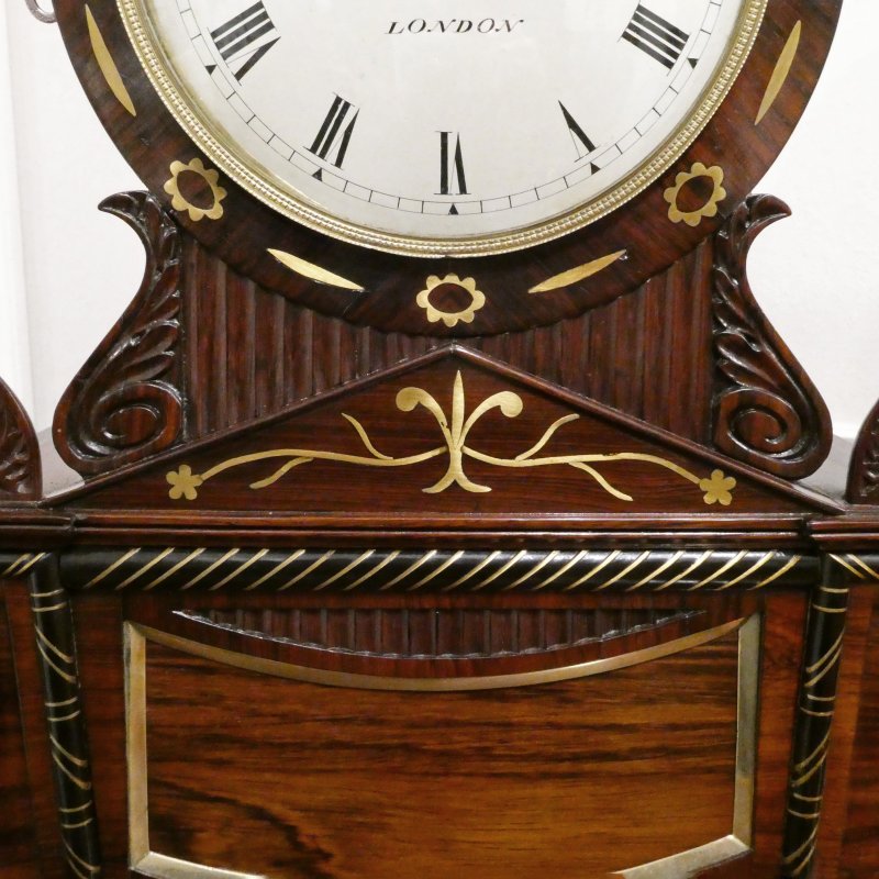 Georgian Rosewood Bracket Clock by William Turner of London - Image 6