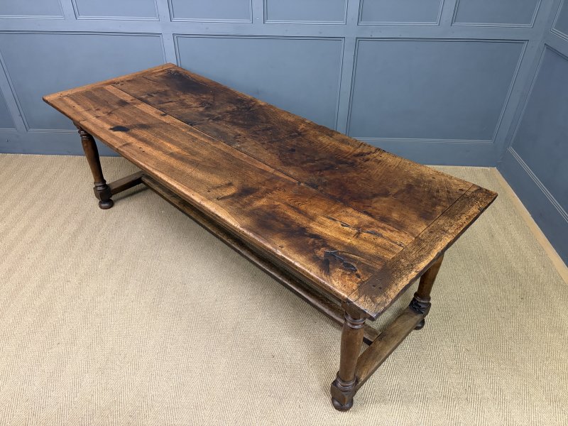 Large Early 19th Century Walnut Refectory Farmhouse Table - Image 3
