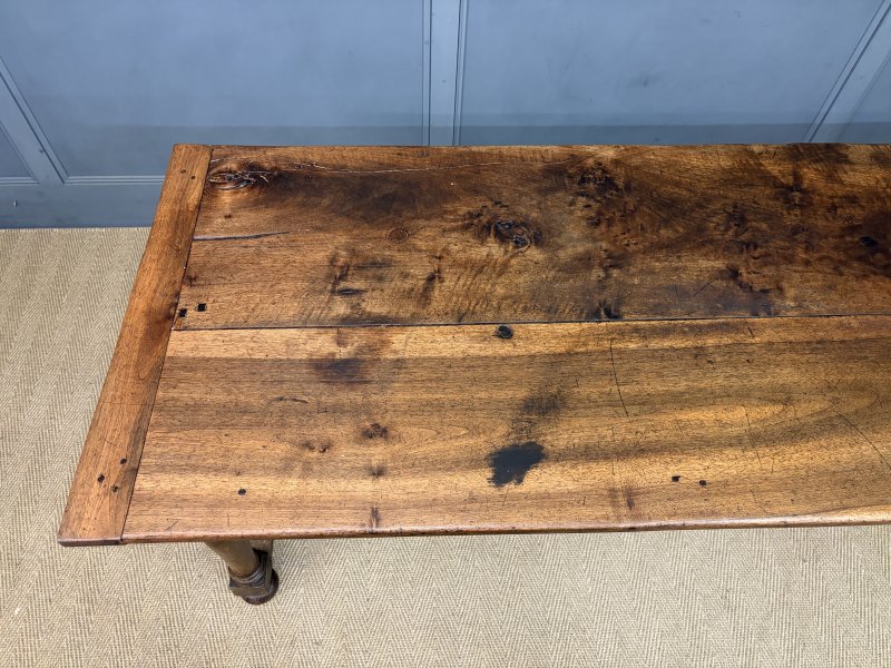 Large Early 19th Century Walnut Refectory Farmhouse Table - Image 6