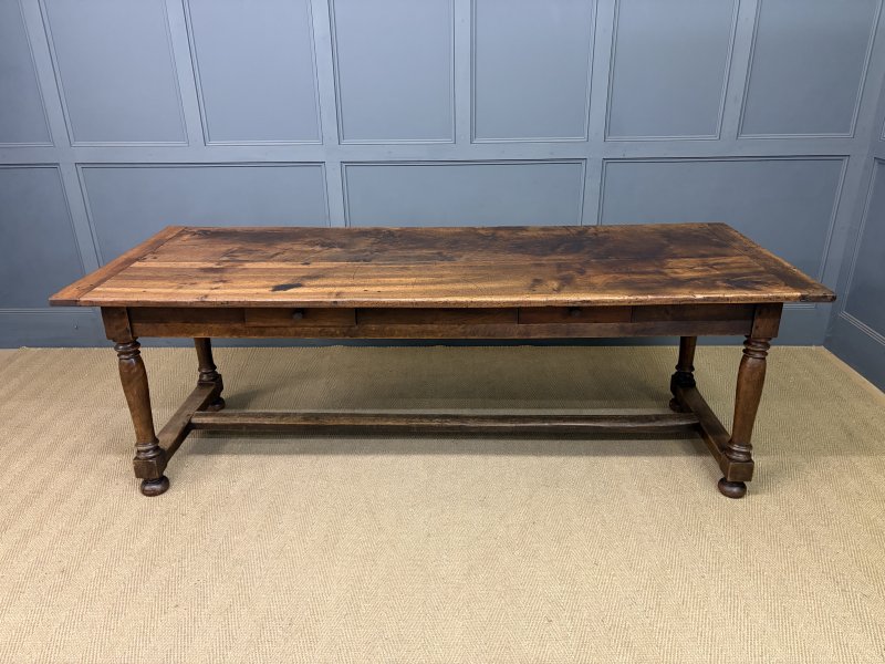 Large Early 19th Century Walnut Refectory Farmhouse Table - Image 9