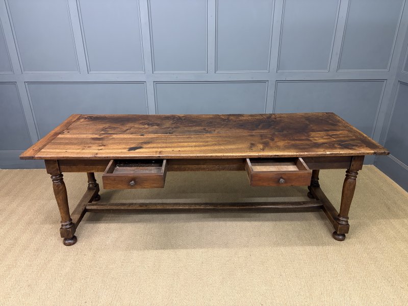 Large Early 19th Century Walnut Refectory Farmhouse Table - Image 13