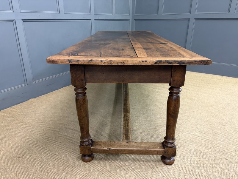 Large Early 19th Century Walnut Refectory Farmhouse Table - Image 11