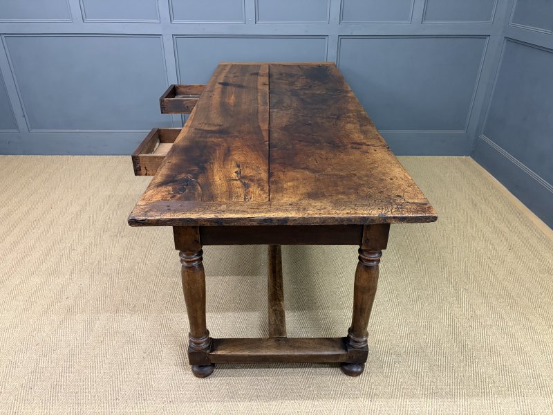 Large Early 19th Century Walnut Refectory Farmhouse Table - Image 12