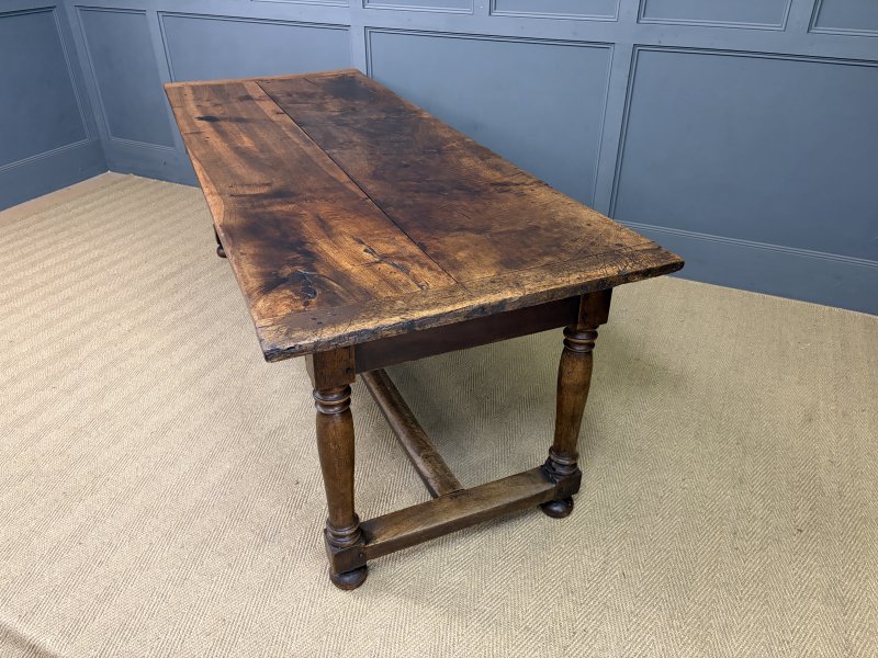Large Early 19th Century Walnut Refectory Farmhouse Table - Image 17