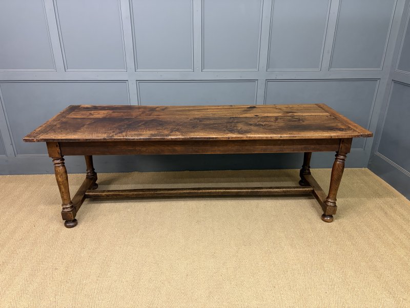 Large Early 19th Century Walnut Refectory Farmhouse Table - Image 14