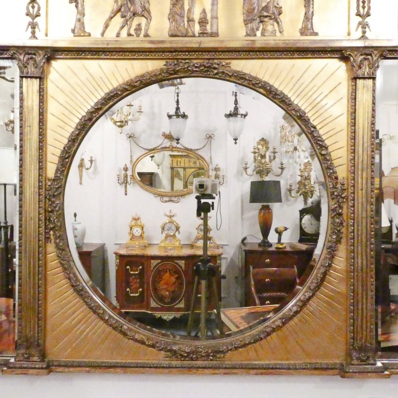 Victorian Gilt Wall Mirror in The Regency Style - Image 2