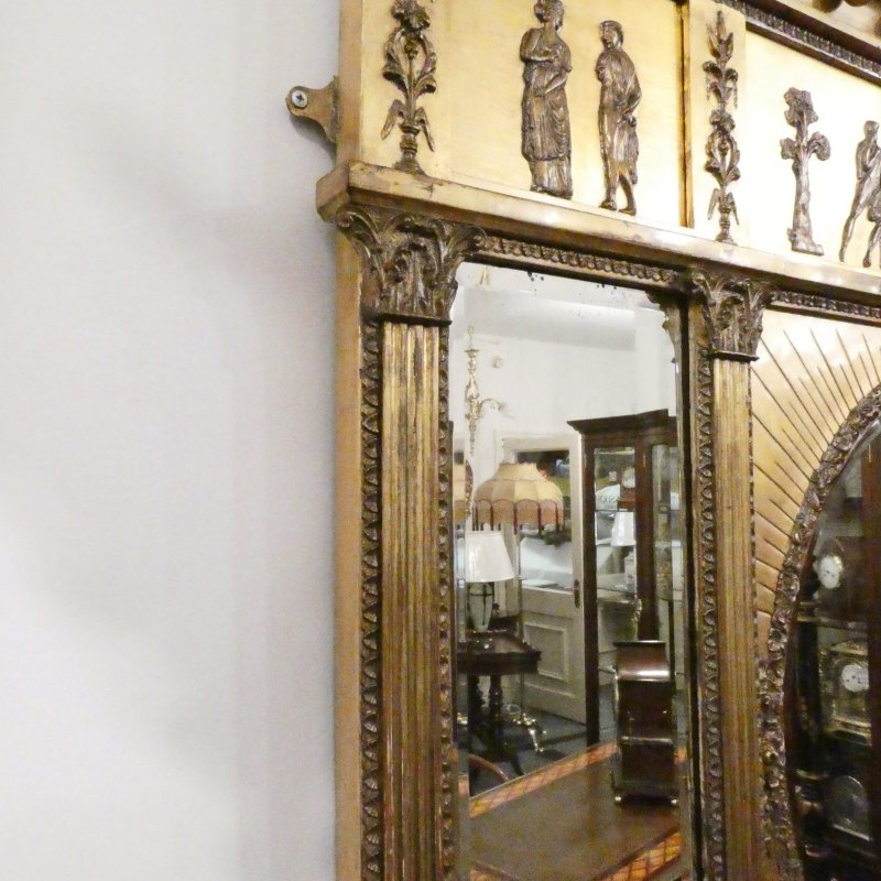 Victorian Gilt Wall Mirror in The Regency Style - Image 9
