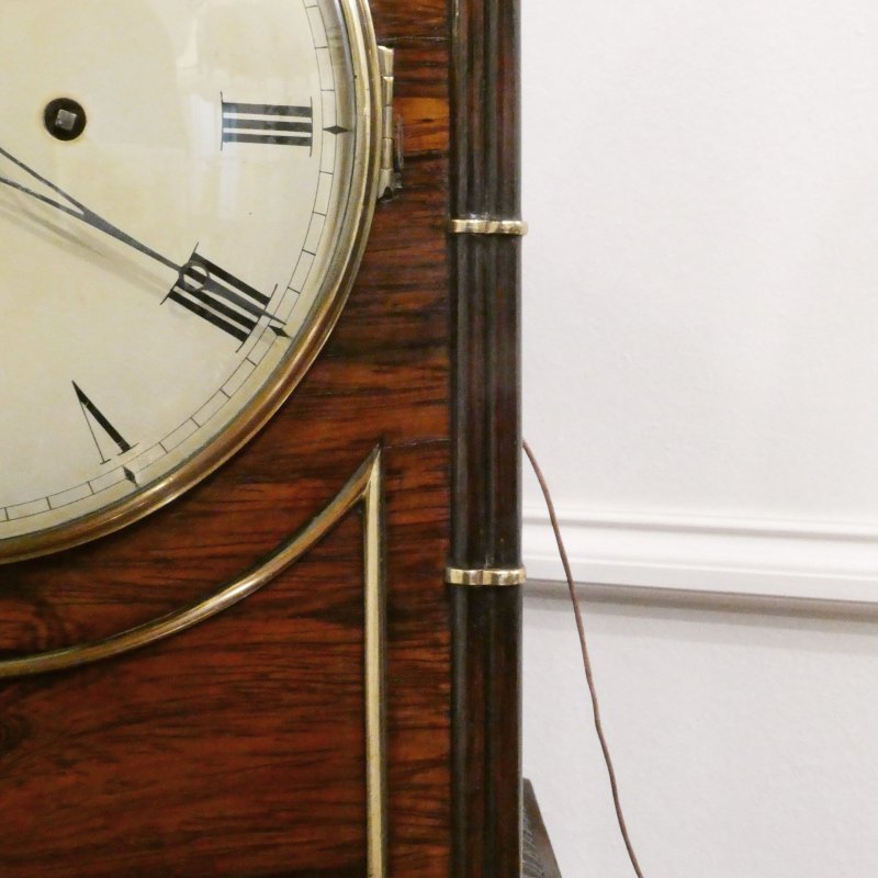 William IV Rosewood Gothic Bracket Clock by Barber & North of York - Image 6