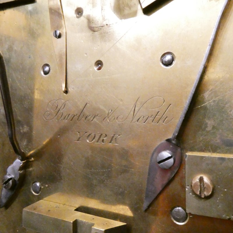 William IV Rosewood Gothic Bracket Clock by Barber & North of York - Image 16