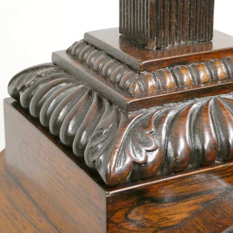 William IV Rosewood Gothic Bracket Clock by Barber & North of York - Image 9