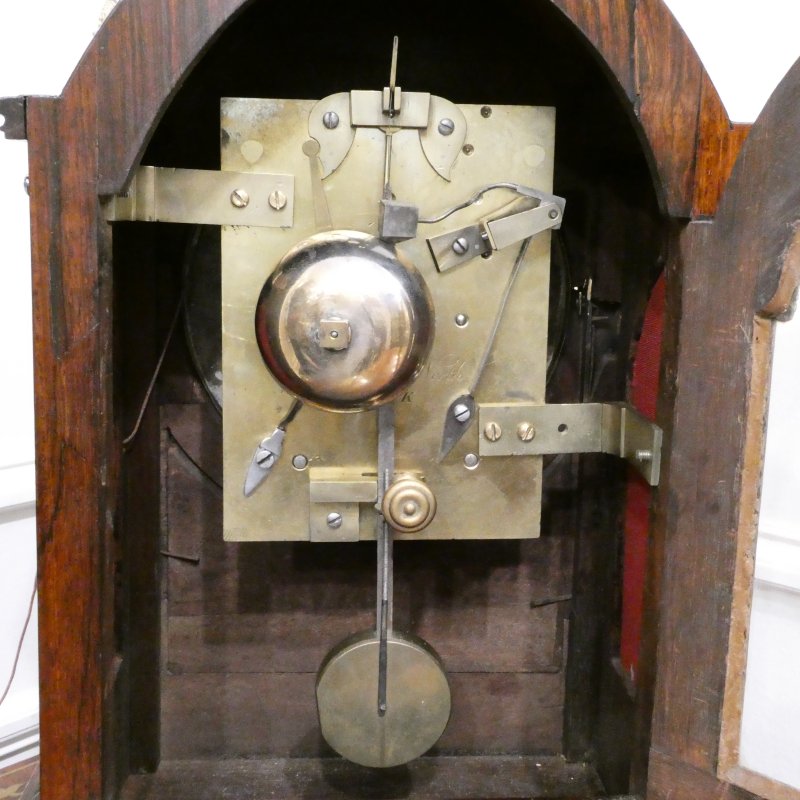 William IV Rosewood Gothic Bracket Clock by Barber & North of York - Image 15
