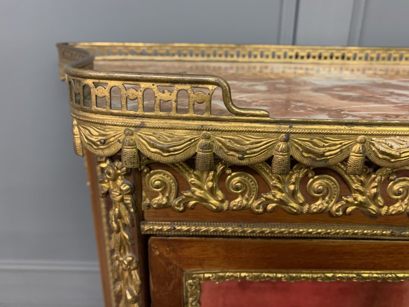 French Vernis Martin Mahogany Vitrine - Image 2
