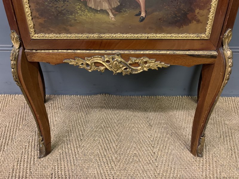 French Vernis Martin Mahogany Vitrine - Image 6