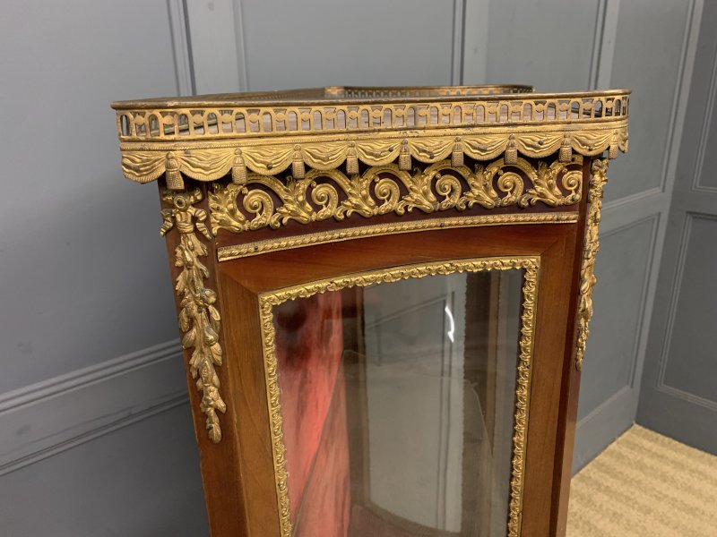 French Vernis Martin Mahogany Vitrine - Image 13