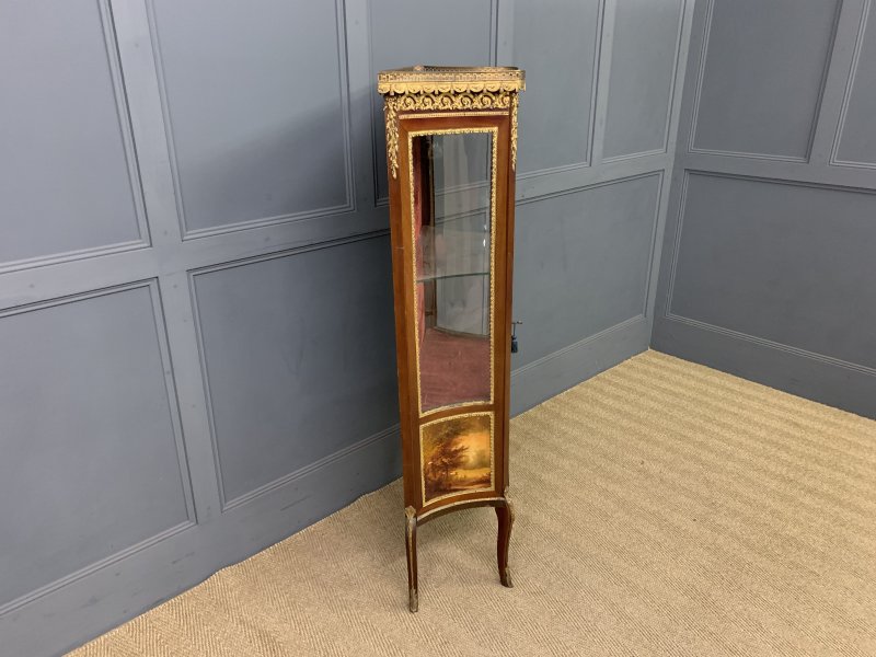 French Vernis Martin Mahogany Vitrine - Image 15