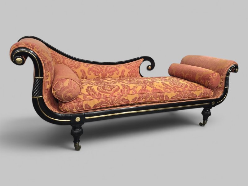 Outstanding Regency Chaise Lounge Sofa