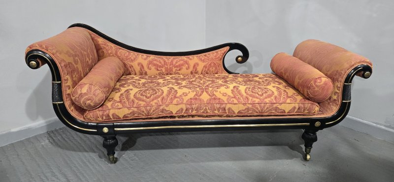 Outstanding Regency Chaise Lounge Sofa - Image 12
