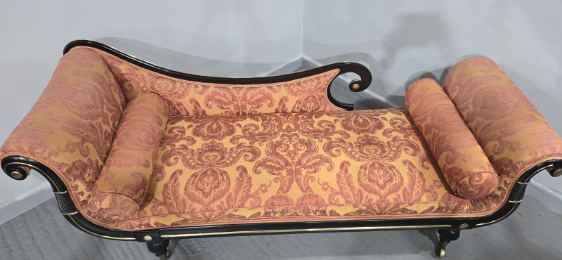 Outstanding Regency Chaise Lounge Sofa - Image 13