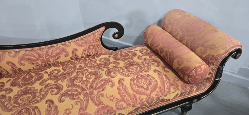Outstanding Regency Chaise Lounge Sofa - Image 17