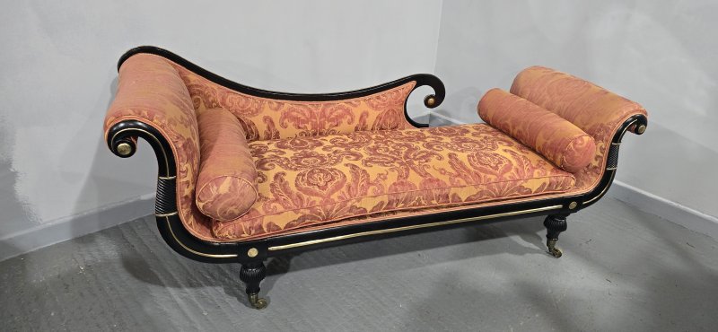 Outstanding Regency Chaise Lounge Sofa - Image 5