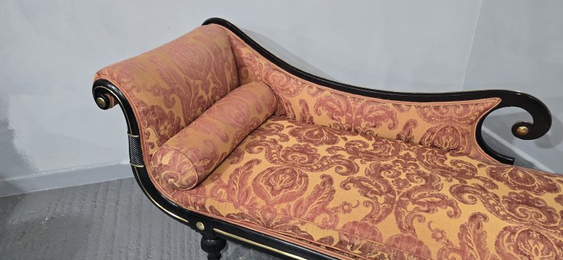 Outstanding Regency Chaise Lounge Sofa - Image 14
