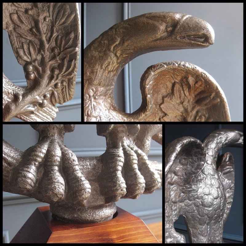 Rare eagle counterweight from an American printing press - Image 2